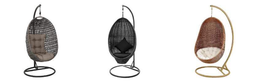 Hängesessel aus Polyrattan