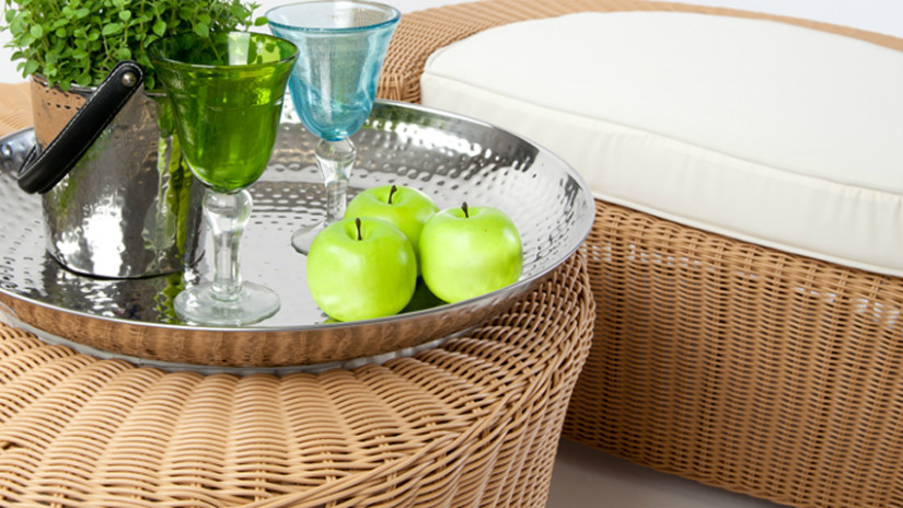 Polyrattan für die Outdoormöbel