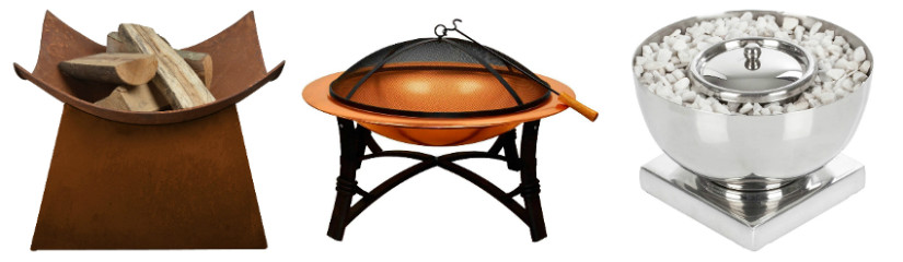 Gartenparty Deko mit tollen Feuerschalen