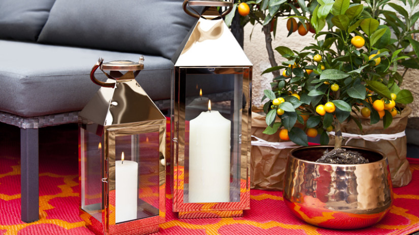 Gartenparty Deko mit Outdoorteppich
