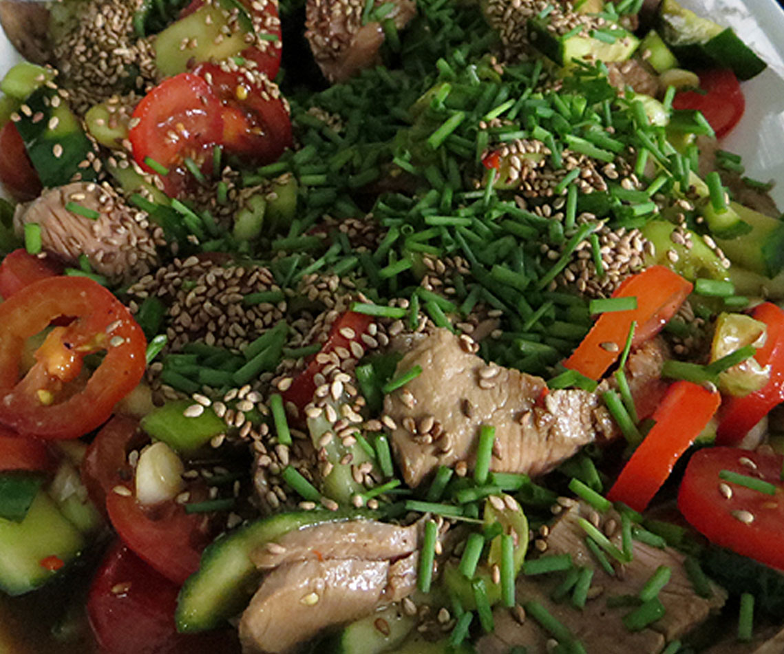 Lammsteak-Salat