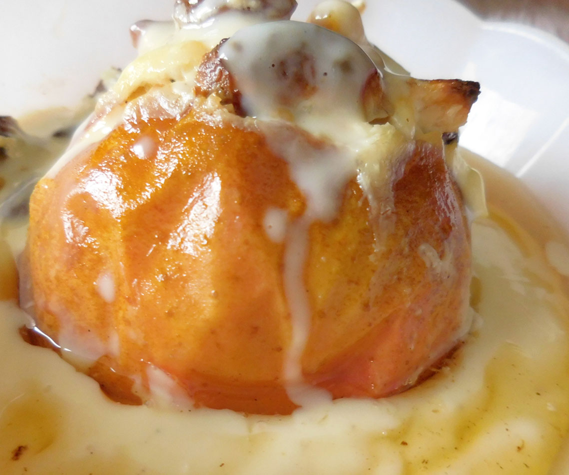 Rezept für einen Bratapfel ohne Marzipan
