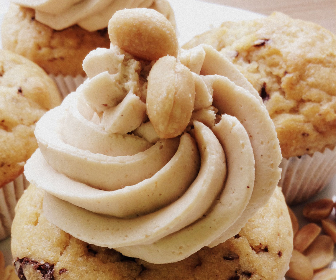Rezept für Peanutbutter Cupcakes