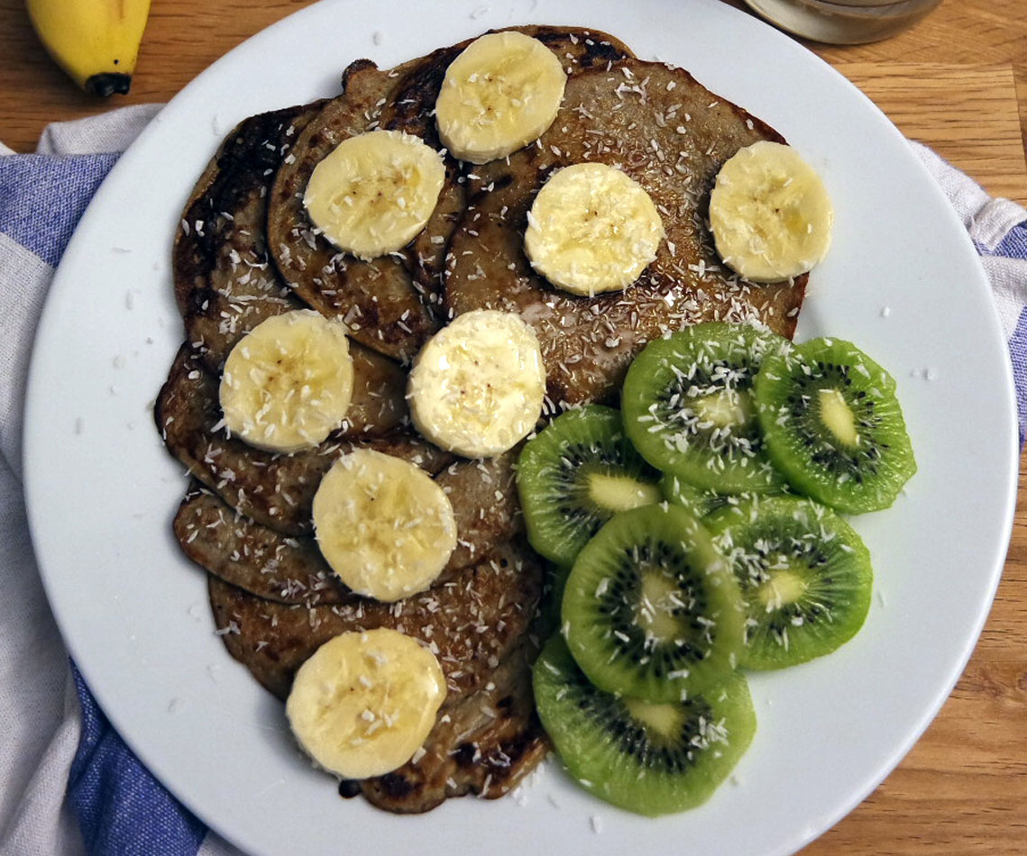 Rezept für Healthy Banana Pancakes