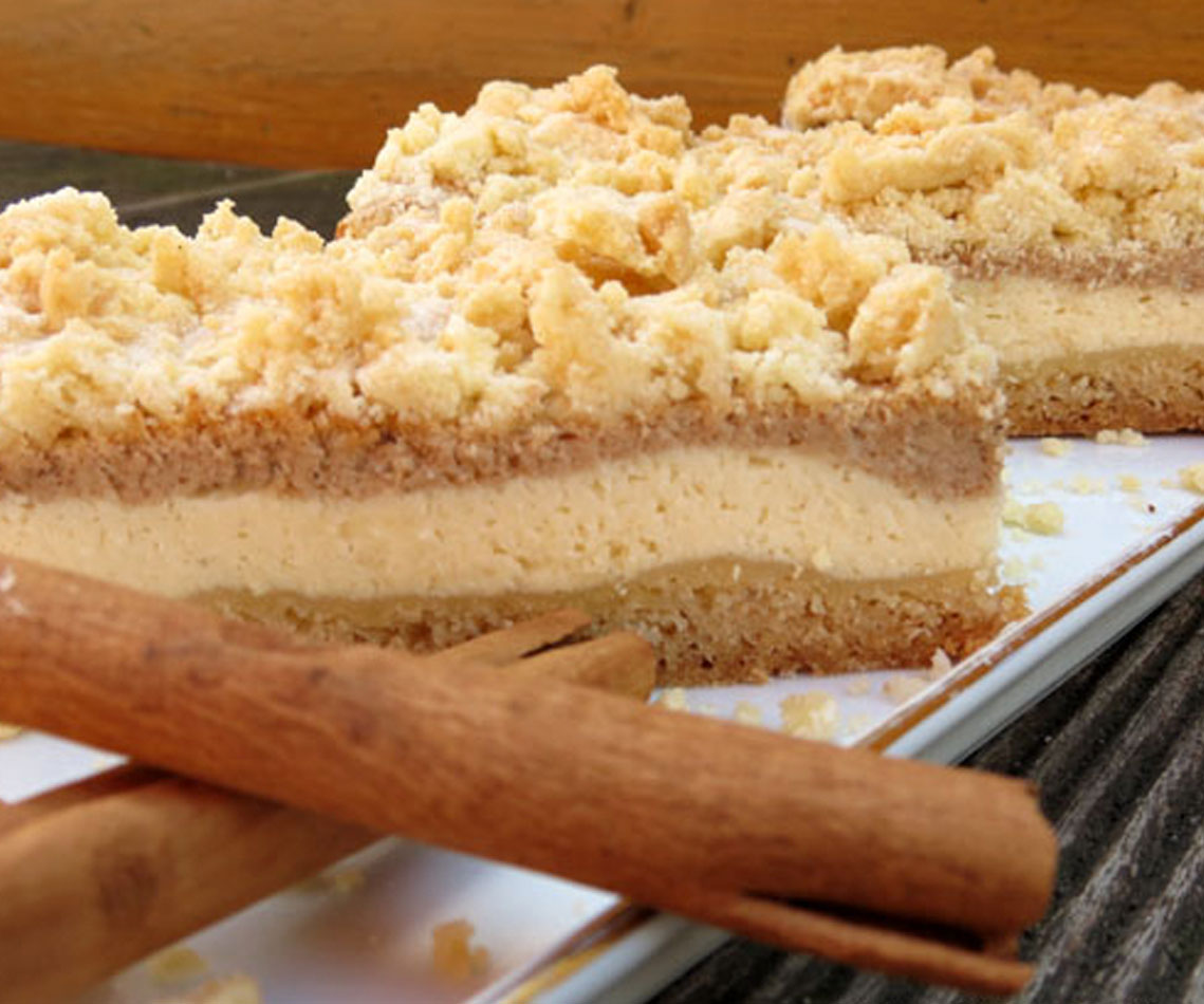 Rezept für Snickerdoodle Cheesecake Bars