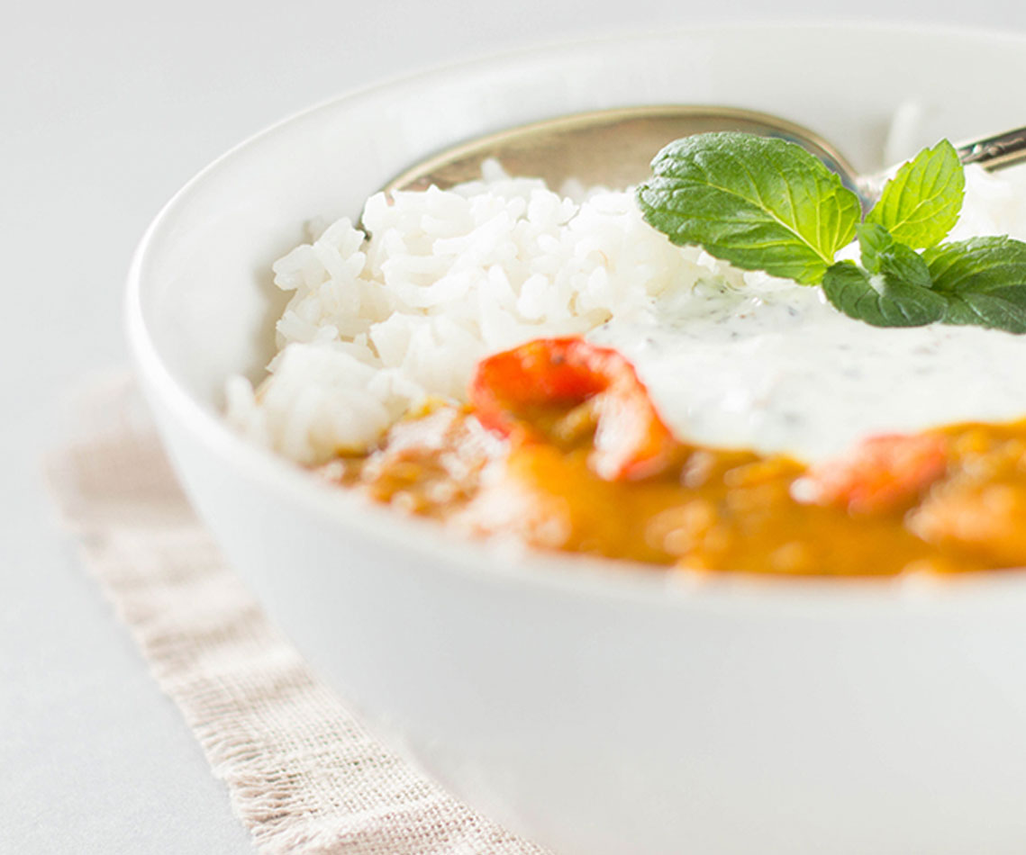 Rezept für Fruchtiges Hähnchencurry