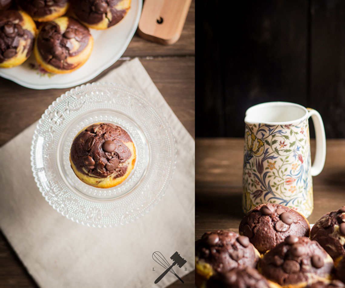 Rezept für Schokoladen Orangen Muffins