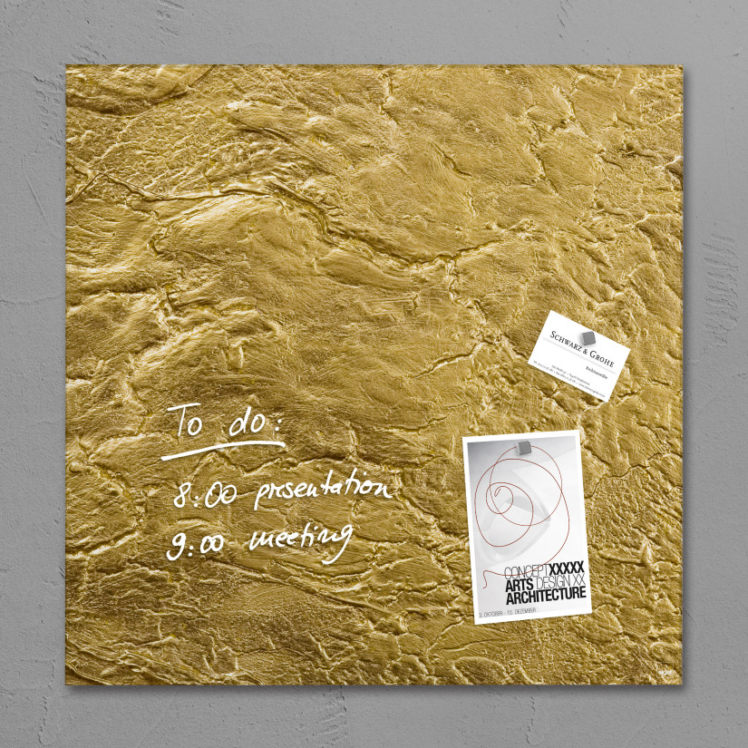 Goldene Magnettafel von Sigel
