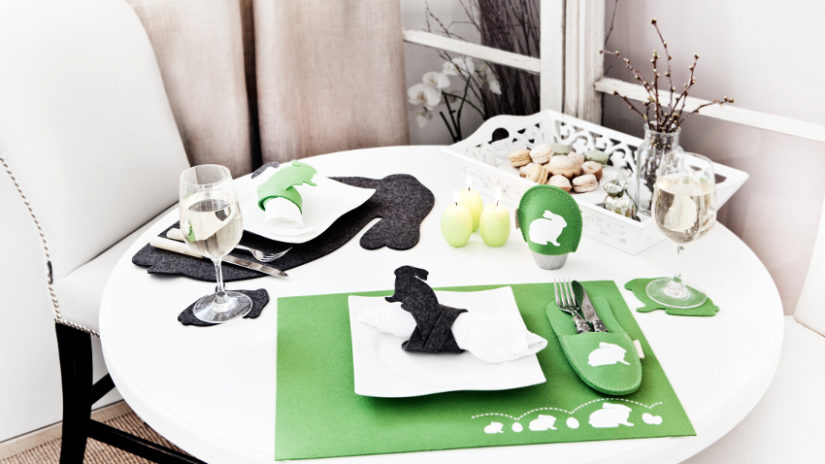 Decoración de pascua mesa