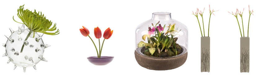 decoración de primavera con flores frescas