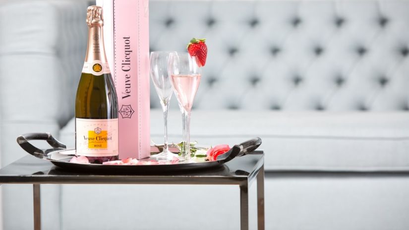copas de champagne de cristal