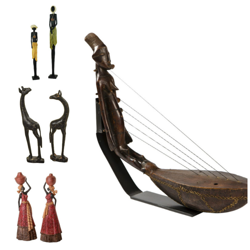 figuras africanas decoración