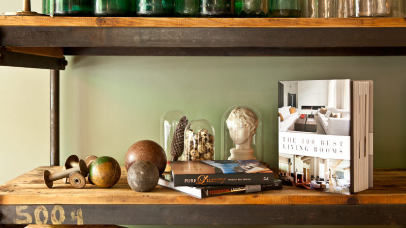 decorar con aglomerado estantería