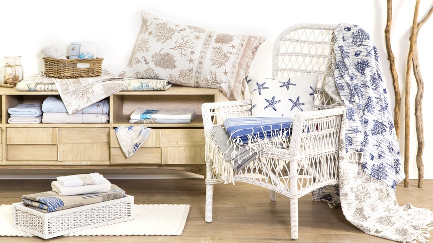 mimbre y accesorios mediterráneos