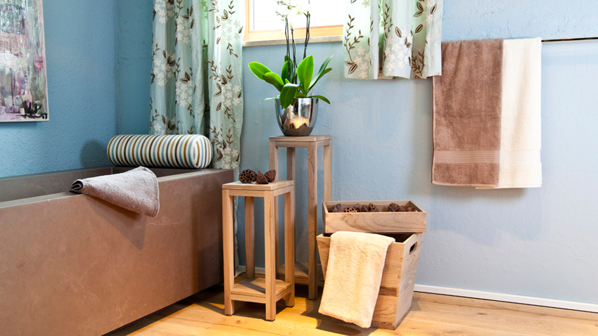 Muebles de baño en roble