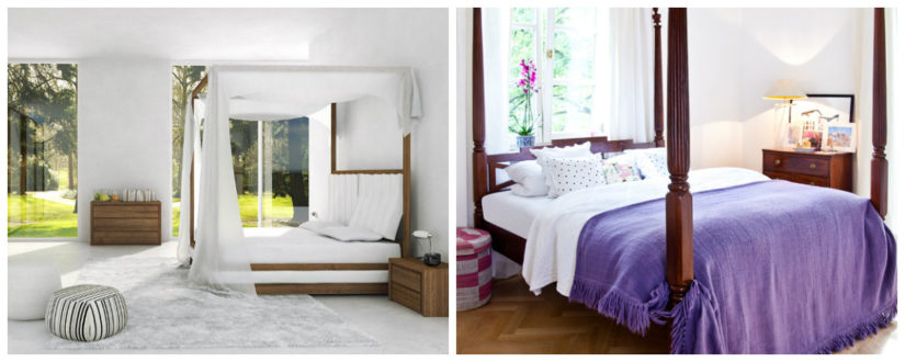 Diseño de dormitorios cama dosel