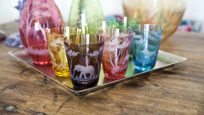 vasos de plástico de colores animales