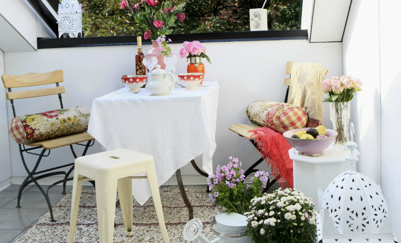 decoración de terrazas colores