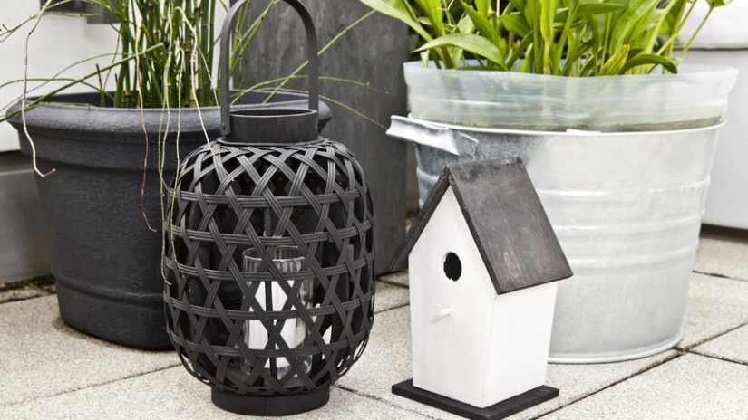iluminación para patios velas
