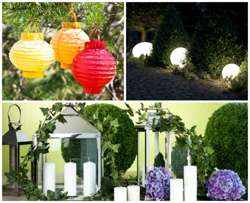 iluminación de jardines para bodas