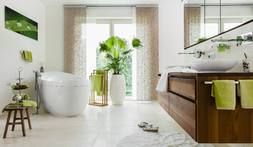 feng shui en el baño colores claros