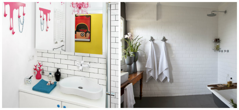 paredes para baños ladrillos