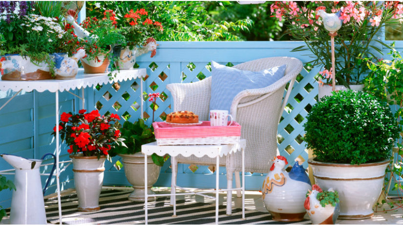 Balcones con plantas