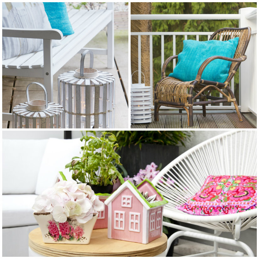 muebles para la decoración de balcones