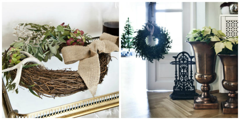 Adornos navideños DIY para las puertas
