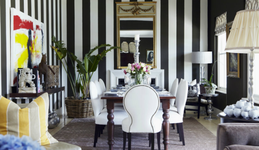comedor rectangular paredes