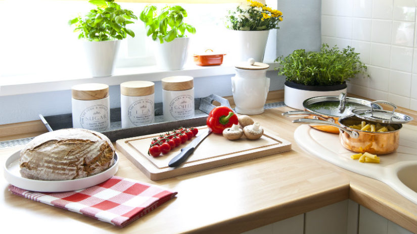 huerto ecológico en casa cocina
