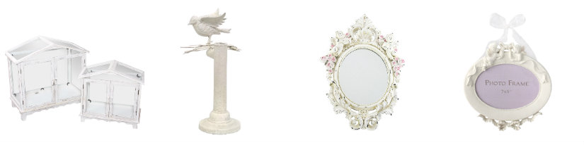 salones shabby chic complementos