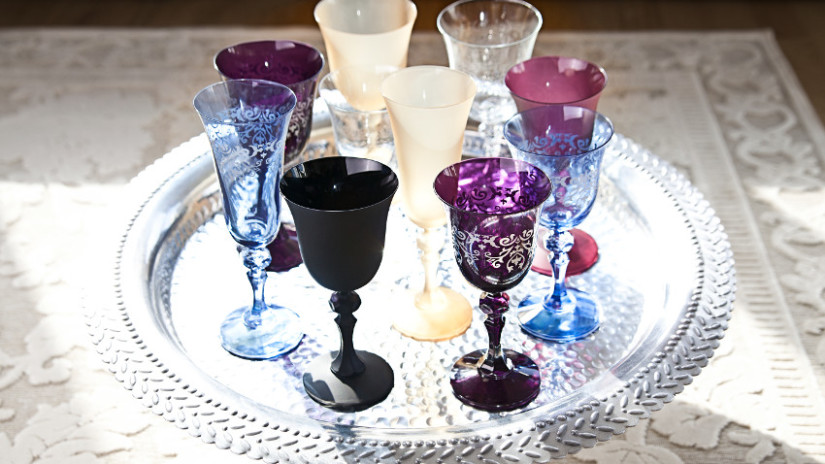 copas de vino de plástico