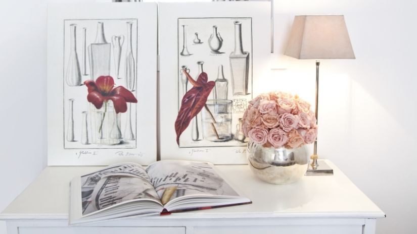 Petite lampe de chevet rose