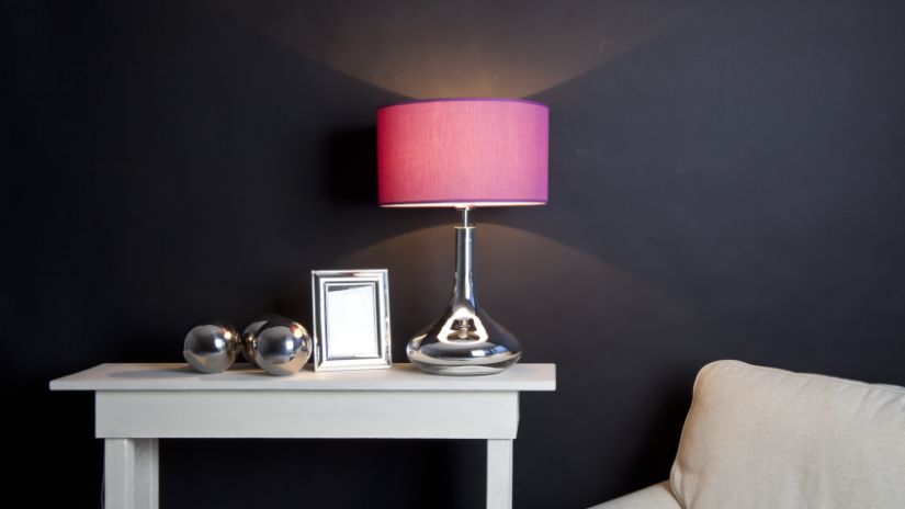 Luminaire moderne en verre et tissu