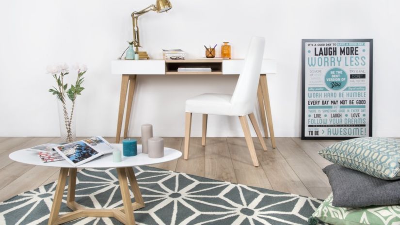 Tapis à motifs géométriques scandinaves