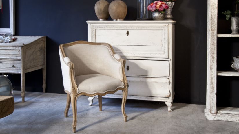 Salon de style rustique