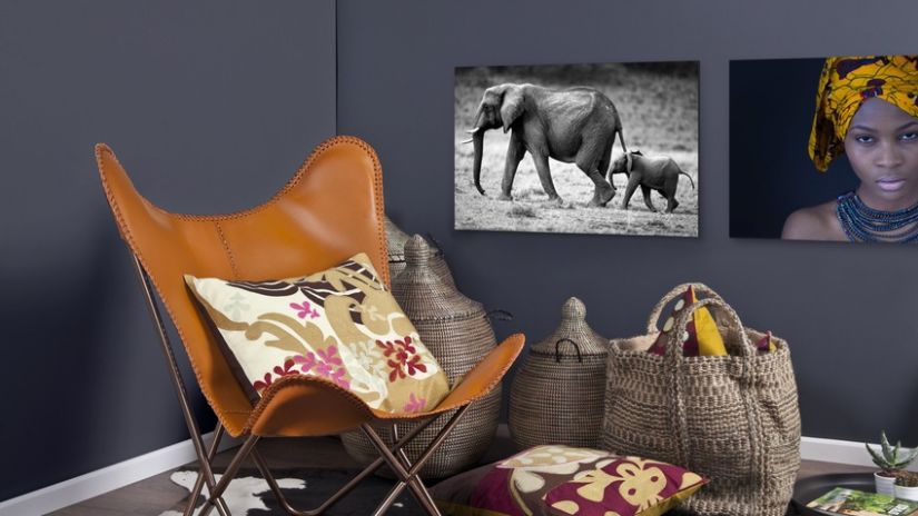Fauteuil design de style colonial