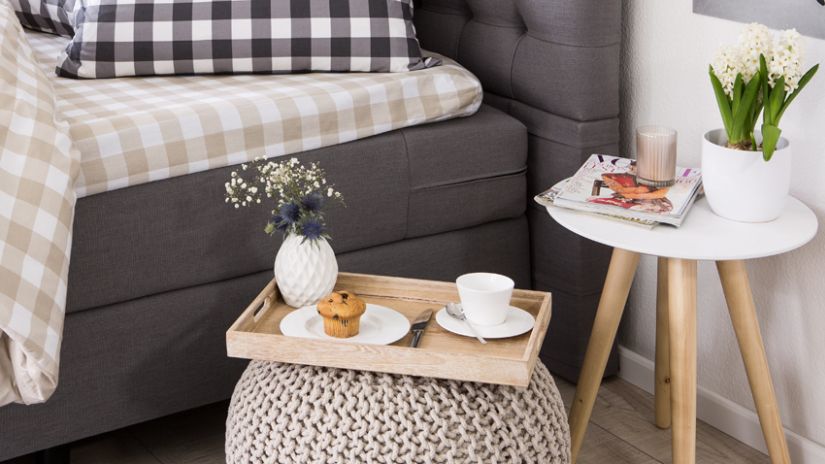 Table de chevet de style scandinave