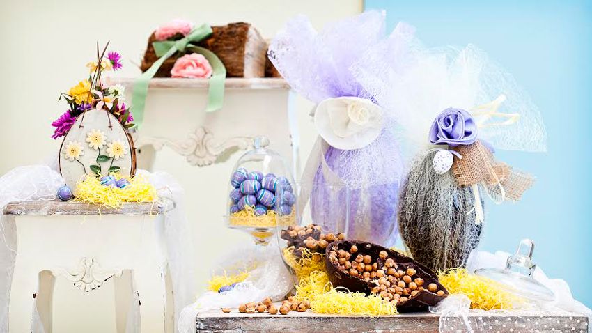 Déco pour Pâques et chocolats