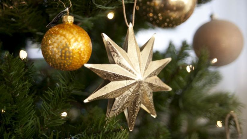 Décorations de Noël dorées