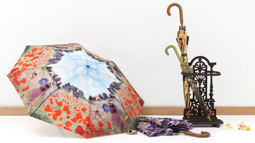 Porte-parapluies en fer forgé marron