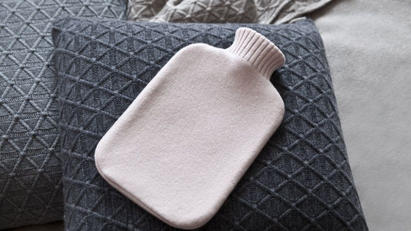 Bouillotte unie de couleur beige