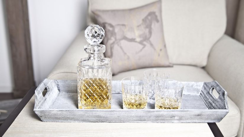 Carafe à vin design en cristal