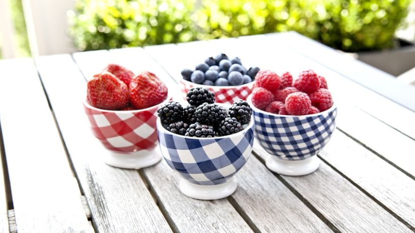 Petits ramequins vichy bleus, rouges et blancs