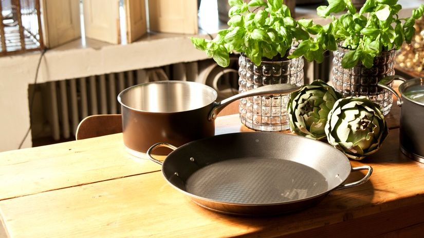 plat paella, plat pour paella, plat à paella en inox