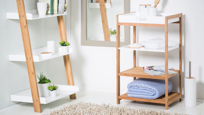 étagère de douche, étagère pour douche, linge de bain