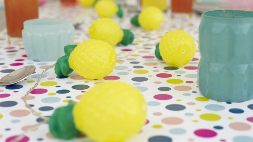 Guirlande décorative originale en forme de citron