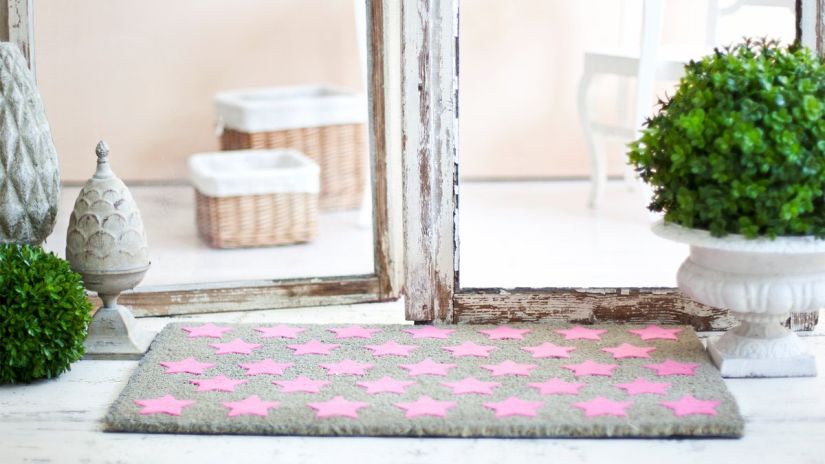 gratte-bottes, tapis, hall d'entrée