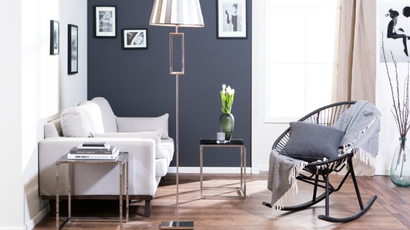 Fauteuil acapulco noir à bascule